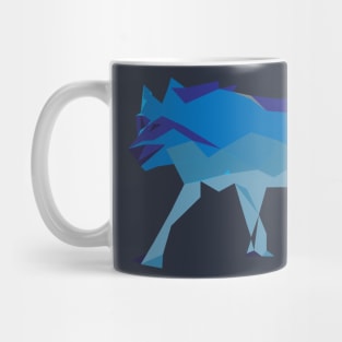 Polygonal Wolf Mug